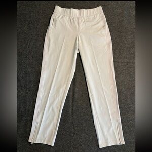 Zelos Athletic Pants Lightweight Stretchy Light Gray Zip Leg Women’s Size S NWOT